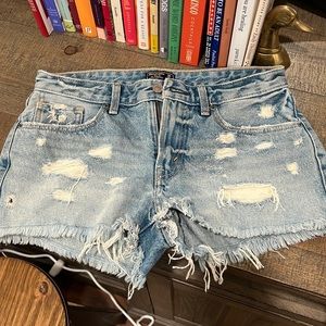 Abercrombie & fitch denim cutoff shorts